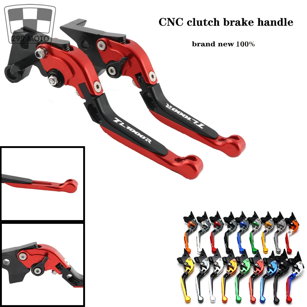 CNC Logo Adjustable Foldable Extendable Motorcycle Brake Clutch Levers ForSuzuki TL1000R TL 1000R 1998 1999 2000 2001 2002
CNC Logo Adjustable Foldable Extendable Motorcycle Brake Clutch Levers ForSuzuki TL1000R TL 1000R 1998 1999 2000 2001 2002