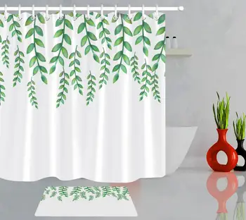 Landscape Plant Green White Shower Curtain for Bathroom Decoration Waterproof Polyester Fabric Shower Curtain Home Accessories
Landscape Plant Green White Shower Curtain for Bathroom Decoration Waterproof Polyester Fabric Shower Curtain Home Accessories