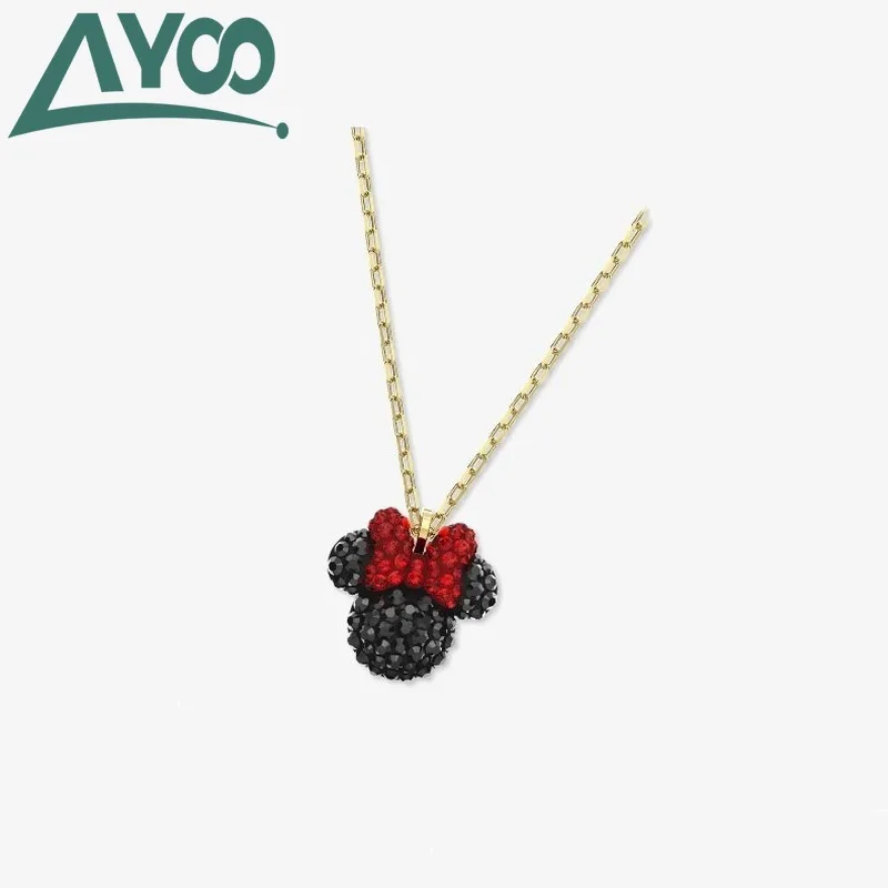 AYOO high quality 2020 new cute innocent crystal cute cartoon mouse shape pendant necklace female clavicle chain 
AYOO high quality 2020 new cute innocent crystal cute cartoon mouse shape pendant necklace female clavicle chain