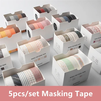 5pcs/set Cute Washi Tape Set Solid Color Masking Tape Scrapbooking Kawaii Decorative Adhesive Tape Handbook Journal Supplies
5pcs/set Cute Washi Tape Set Solid Color Masking Tape Scrapbooking Kawaii Decorative Adhesive Tape Handbook Journal Supplies