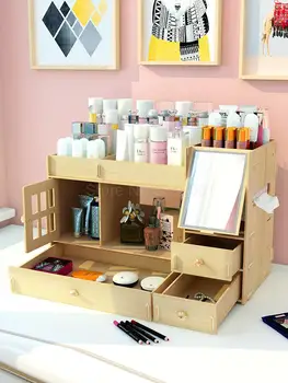 Cosmetics storage box racks desktop drawer type college dormitory artifact dressing table skin care products storage rack 
Cosmetics storage box racks desktop drawer type college dormitory artifact dressing table skin care products storage rack