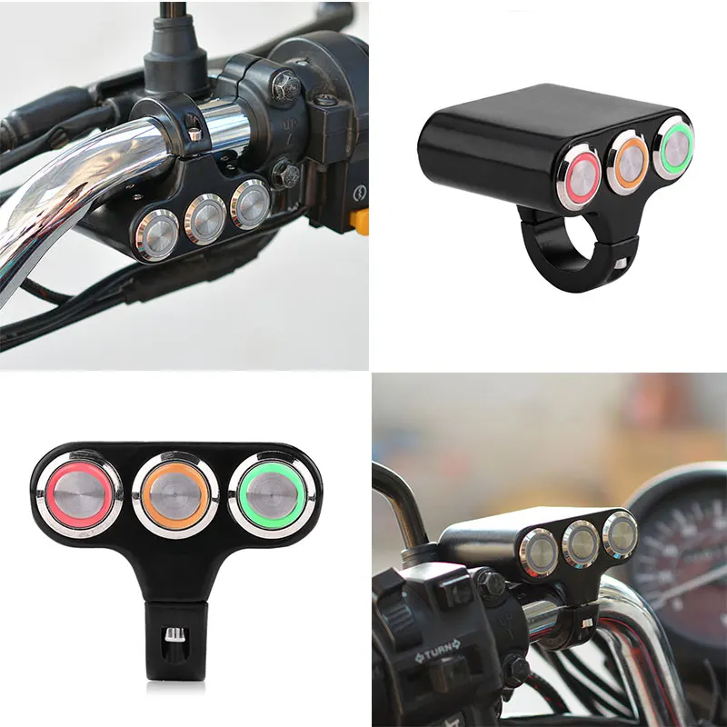 Motorcycle Switches Universal Handlebar Horn Engine Power Button Switch Headlight Brake Fog Light Start Kill Switch LED Light
Motorcycle Switches Universal Handlebar Horn Engine Power Button Switch Headlight Brake Fog Light Start Kill Switch LED Light