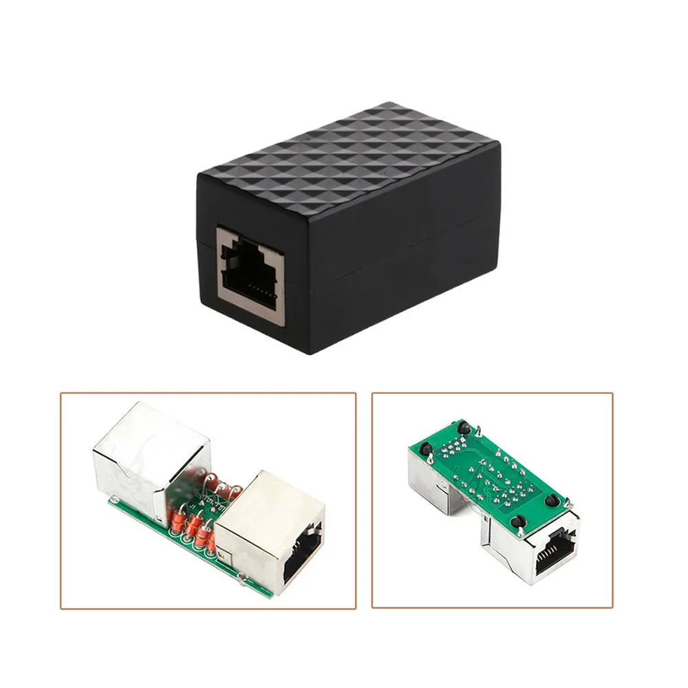 RJ45 LAN Adapter Ethernet Network Protect Device Arrester Surge Protector 8 Lightning protection tube Y10
RJ45 LAN Adapter Ethernet Network Protect Device Arrester Surge Protector 8 Lightning protection tube Y10