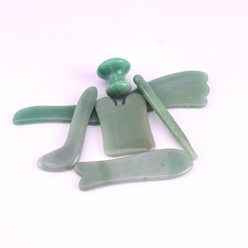 Natural Green Aventurine Jade Guasha Set Tools Face Lift Massage Crystal Energy Stone Traditional Scraper Set for Body Massager
Natural Green Aventurine Jade Guasha Set Tools Face Lift Massage Crystal Energy Stone Traditional Scraper Set for Body Massager