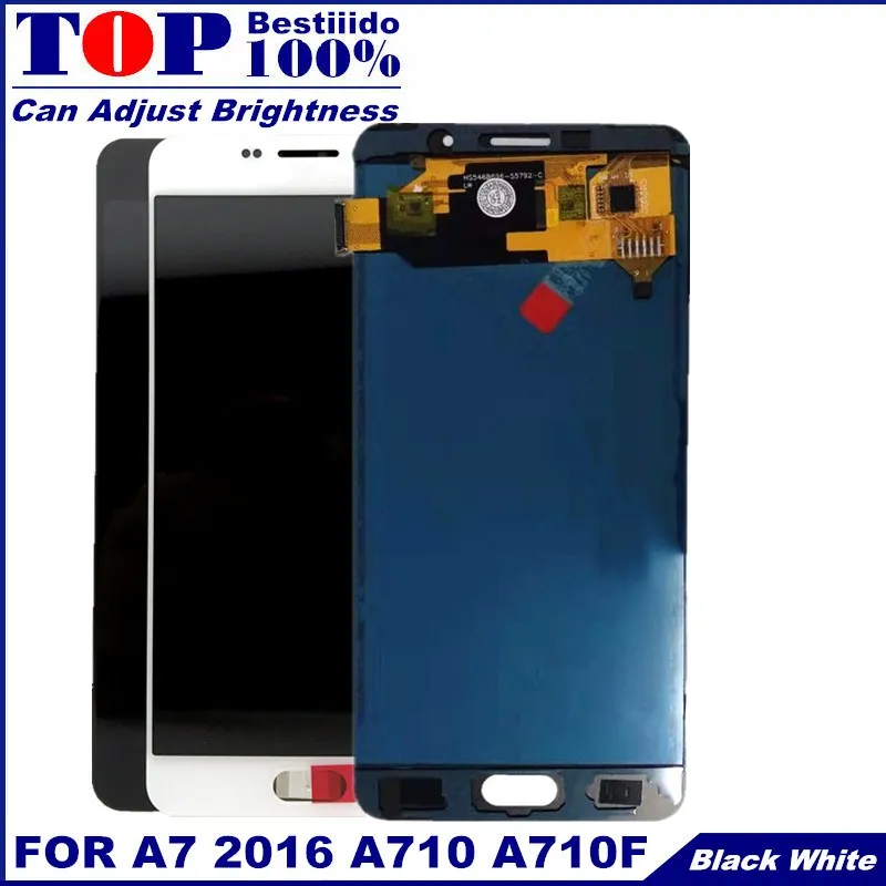 A710 ЖК дисплей Замена для Samsung Galaxy A7 2016 A7100 A710F A710M Дисплей кодирующий