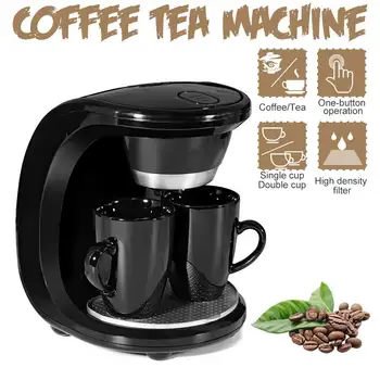 450W Auto Dual Cup Coffee Machine Electric Drip Coffee Maker Household Dual-use American Coffee Tea Machine 110V/220V
450W Auto Dual Cup Coffee Machine Electric Drip Coffee Maker Household Dual-use American Coffee Tea Machine 110V/220V