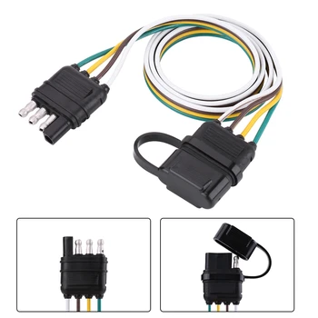 Durable 4 Wire Flat Extension 4-Way Flat Connector Plug Socket for Trailer for Caravan Towbar Towing
Durable 4 Wire Flat Extension 4-Way Flat Connector Plug Socket for Trailer for Caravan Towbar Towing