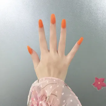 24Pcs/box with 2g glue Matte False Nail Full Cover Artificial nail Orange Color Long Square Head press on acrylic for nail tips
24Pcs/box with 2g glue Matte False Nail Full Cover Artificial nail Orange Color Long Square Head press on acrylic for nail tips