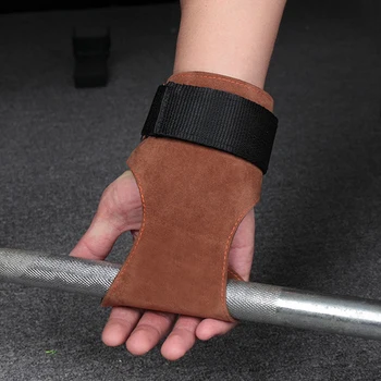 1Pair Cowhide Gym Gloves Grips Anti-Skid Weight Lifting Grip Pads Deadlifts Workout Crossfit Fitness Gloves Palm Protection
1Pair Cowhide Gym Gloves Grips Anti-Skid Weight Lifting Grip Pads Deadlifts Workout Crossfit Fitness Gloves Palm Protection