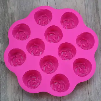 Silicone 12 even rose cake mold flower hand soap mold pudding jelly DIY baking tool Valentine's Day
Silicone 12 even rose cake mold flower hand soap mold pudding jelly DIY baking tool Valentine's Day