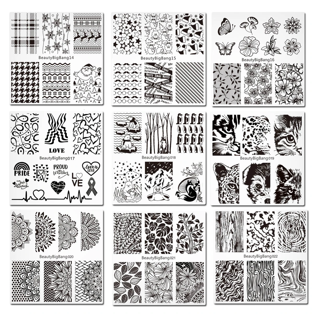 Beautybigbang 30PCS Stamping Plates Set Nail Art Different Square Templates Bag Stamper Card Flower Nail Stamp Templates Set
Beautybigbang 30PCS Stamping Plates Set Nail Art Different Square Templates Bag Stamper Card Flower Nail Stamp Templates Set