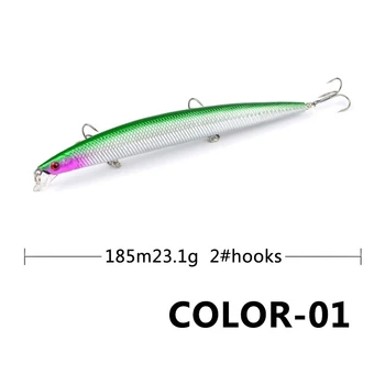 1pcs freshwater fishing Minnow hard bait18cm / 23gArtificial ABS float Crank bait Wobblers Bait Treble hook fishing tackle lure
1pcs freshwater fishing Minnow hard bait18cm / 23gArtificial ABS float Crank bait Wobblers Bait Treble hook fishing tackle lure
