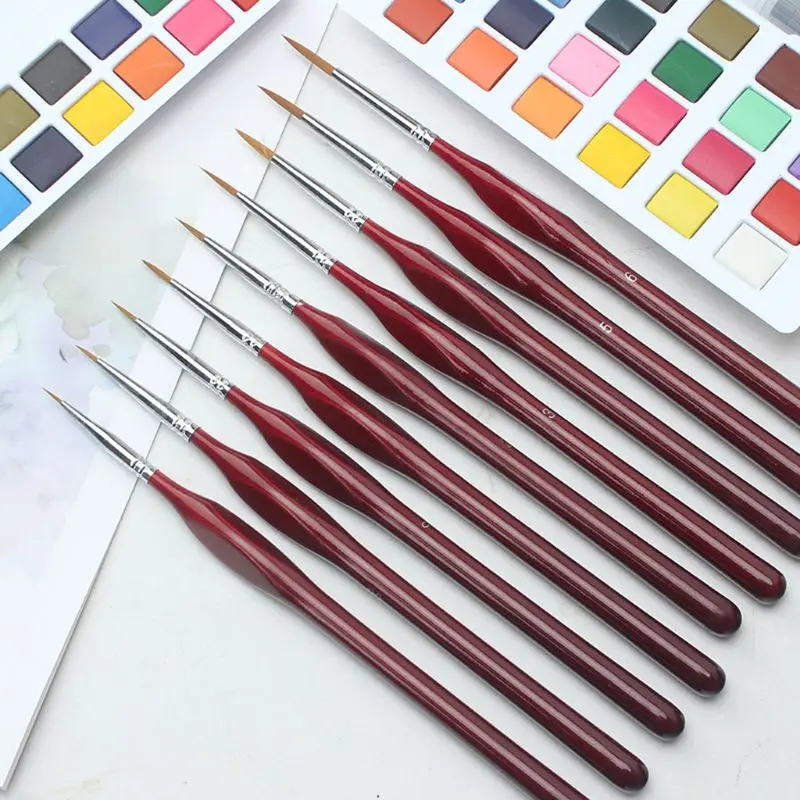 9 Pieces Fine Detail Paint Brush Miniature Painting Brushes Kit Mini Paints WXTA
9 Pieces Fine Detail Paint Brush Miniature Painting Brushes Kit Mini Paints WXTA