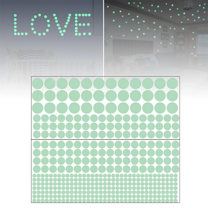 Bedroom Luminous stickers Child's room Dot Wall Art DIY Decals Decoration Fluorescent Glow in the dark Home Round
Bedroom Luminous stickers Child's room Dot Wall Art DIY Decals Decoration Fluorescent Glow in the dark Home Round