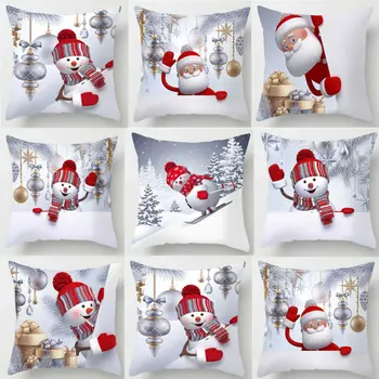 45x45cm Christmas Printed Cushion Cover New Fashion Snowmen Pattern Square Pillow Cases
45x45cm Christmas Printed Cushion Cover New Fashion Snowmen Pattern Square Pillow Cases