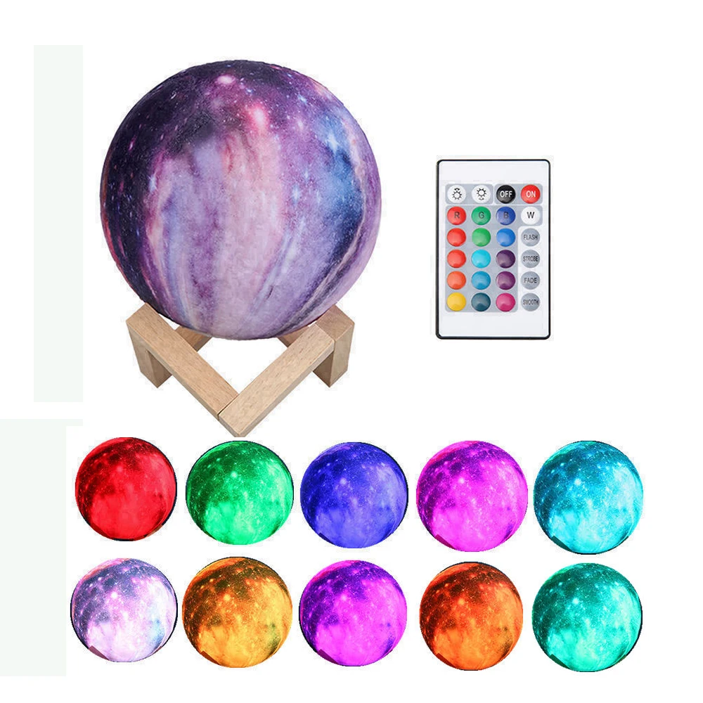 Colorful 3D Print Star Moon Lamp Color Change Touch Usb LED Night Light Planet Lamp Home Decoration Kids Creative Gift
Colorful 3D Print Star Moon Lamp Color Change Touch Usb LED Night Light Planet Lamp Home Decoration Kids Creative Gift