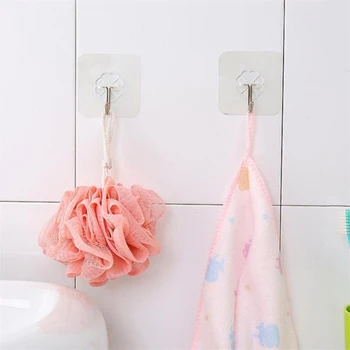 8 Pcs Wall Hooks Waterproof Transparent Reusable Self Adhesive Hooks Hanging Hooks Seamless Hooks for Bathroom Kitchen
8 Pcs Wall Hooks Waterproof Transparent Reusable Self Adhesive Hooks Hanging Hooks Seamless Hooks for Bathroom Kitchen