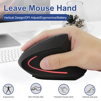 Wireless Mouse 2.4GHz Vertical Gaming Mouse Ergonomic Computer Mice for PC Laptop Office
Wireless Mouse 2.4GHz Vertical Gaming Mouse Ergonomic Computer Mice for PC Laptop Office