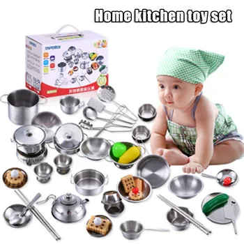 16pcs Set Stainless Steel Play Cooking Toy Kids Kitchenware Roleplay Toddler Playhouse Game for Children YJS99 
16pcs Set Stainless Steel Play Cooking Toy Kids Kitchenware Roleplay Toddler Playhouse Game for Children YJS99