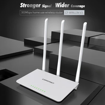COMFAST CF-WR613N V3 300Mbps Wireless Router Extender Wider 3 Antennas 2.4GHz WiFi Signal Amplifier Repeater Wifi Router
COMFAST CF-WR613N V3 300Mbps Wireless Router Extender Wider 3 Antennas 2.4GHz WiFi Signal Amplifier Repeater Wifi Router