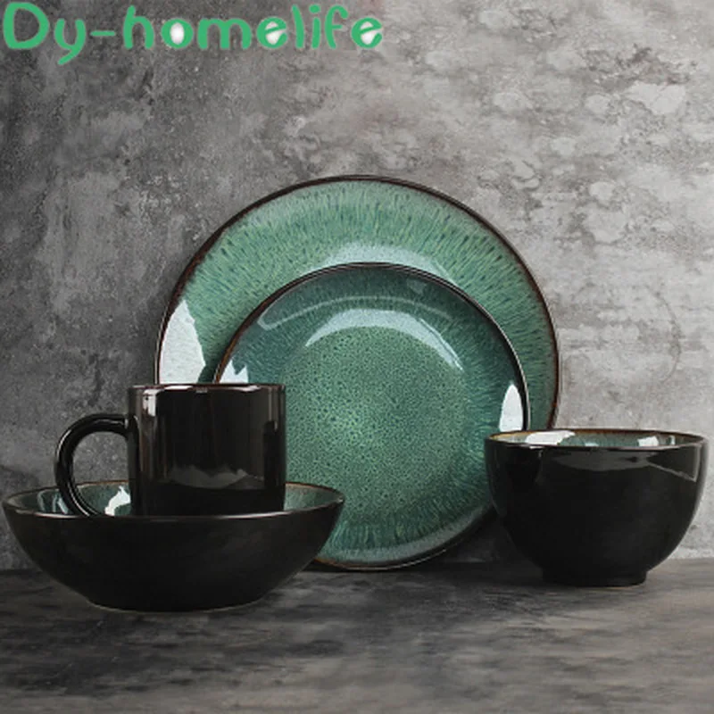 European Peacock Pattern Green Round Ceramic Tableware Set Restaurant Home Simple Multi-size Western Plate Salad Bowl Mug Dish
European Peacock Pattern Green Round Ceramic Tableware Set Restaurant Home Simple Multi-size Western Plate Salad Bowl Mug Dish