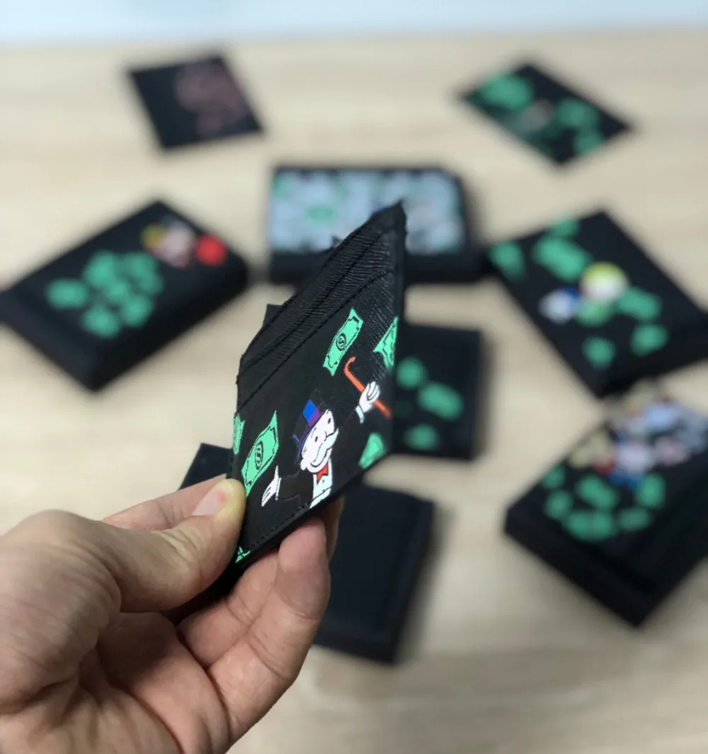 luxury monopoly card holder monopoly case brand ID Holder for Men Women Credit Passport Card Bag leather covers with box
luxury monopoly card holder monopoly case brand ID Holder for Men Women Credit Passport Card Bag leather covers with box