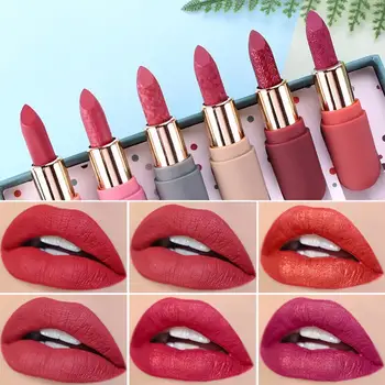 6 Colors/Set Lipstick Matte Not Easy To Stick Cup Not Fade Lasting Long To Lipstick Easy Cosmetics Waterproof Moisturizing V9E7
6 Colors/Set Lipstick Matte Not Easy To Stick Cup Not Fade Lasting Long To Lipstick Easy Cosmetics Waterproof Moisturizing V9E7