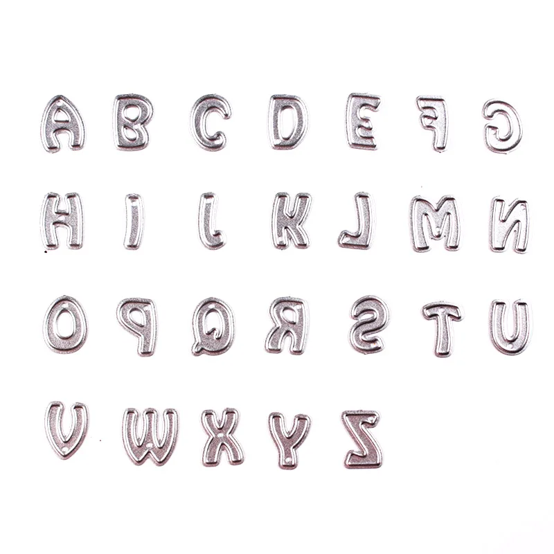26Pcs/Set Alphabet Letter Metal Cutting Dies For Scrapbooking DIY 3D Craft Embossing Album Folder Craft Cards Decoration#17
26Pcs/Set Alphabet Letter Metal Cutting Dies For Scrapbooking DIY 3D Craft Embossing Album Folder Craft Cards Decoration#17