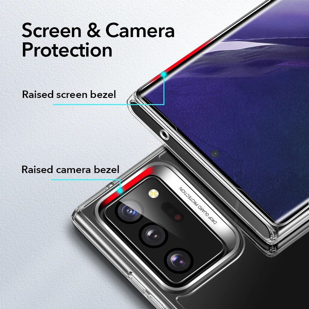 ESR-funda de vidrio templado para Samsung Galaxy, funda Ultra transparente para Samsung Galaxy Note 20 10 Plus S20 Note 9 10 5G S9 18 H7b07dc5670ce4c16a07d58701a8cfe8eT