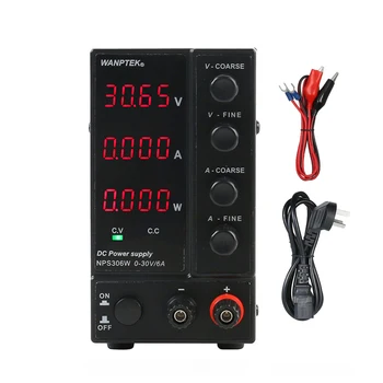 NPS306W 30V6A 180W 4 Digital Display DC Laboratory Regulated Power Supply Adjustable Voltage Regulator Switching Power Supply
NPS306W 30V6A 180W 4 Digital Display DC Laboratory Regulated Power Supply Adjustable Voltage Regulator Switching Power Supply