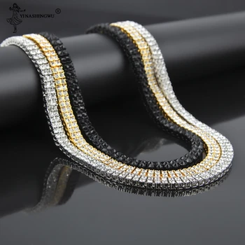 2017 Hip Hop Bling Double Raw AAA Crystal Tennis Mens 20" 24" 30" Long Chain Iced Out Necklace Male Bijoux Homme Naszyjnik Colar
2017 Hip Hop Bling Double Raw AAA Crystal Tennis Mens 20" 24" 30" Long Chain Iced Out Necklace Male Bijoux Homme Naszyjnik Colar