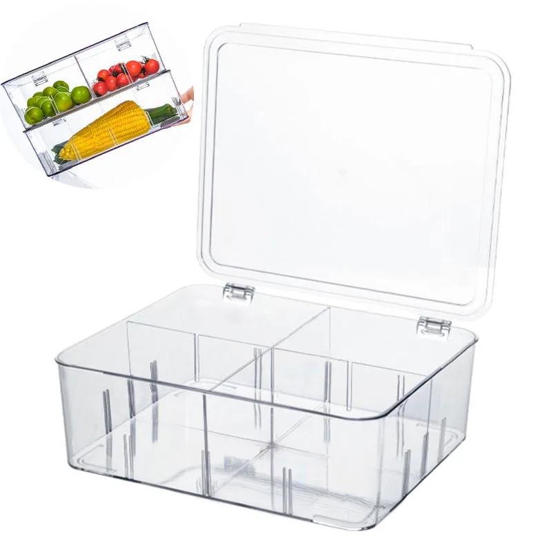 Refrigerator Food Storage Container with Lid Kitchen Separate yogurt, eggs Organizer Vegetable Fruit Fresh Box Space Saver
Refrigerator Food Storage Container with Lid Kitchen Separate yogurt, eggs Organizer Vegetable Fruit Fresh Box Space Saver