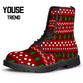 Winter Personality Women's Ankle Boots Printed Martin Boots Christmas Theme Christmas Tree Pattern Boots Plus Size
Winter Personality Women's Ankle Boots Printed Martin Boots Christmas Theme Christmas Tree Pattern Boots Plus Size