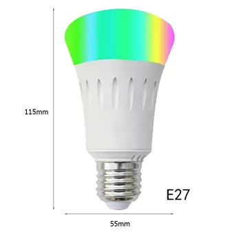 E27 Smart LED Bulb Lamp APP Voice Remote Control with Profile RGB Full Color Dimmable Compatible Energy Saving Lighting
E27 Smart LED Bulb Lamp APP Voice Remote Control with Profile RGB Full Color Dimmable Compatible Energy Saving Lighting
