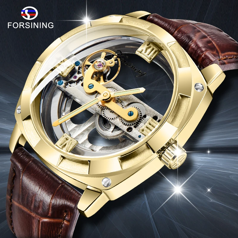 Drop Shipping Forsining Double Side Transparent Military Mens Steampunk Leather Top Brand Luxury Automatic Sport Watch
Drop Shipping Forsining Double Side Transparent Military Mens Steampunk Leather Top Brand Luxury Automatic Sport Watch