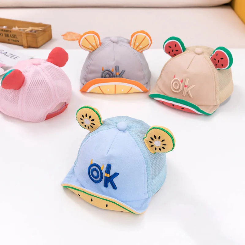 1Pc Baby Baseball Cap Creative Cartoon Fruit Pattern Baby Sun Cap Hats Spring Summer Adjustable Cotton Newborn Cap Cute Hats
1Pc Baby Baseball Cap Creative Cartoon Fruit Pattern Baby Sun Cap Hats Spring Summer Adjustable Cotton Newborn Cap Cute Hats