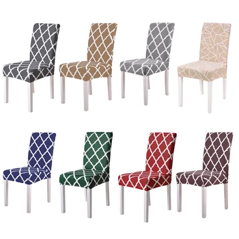 Plaid Chair Cover Spandex Elastic Slipcover Modern Kitchen Seat Case Stretch Chair Cover For Banquet housse de chaise 
Plaid Chair Cover Spandex Elastic Slipcover Modern Kitchen Seat Case Stretch Chair Cover For Banquet housse de chaise
