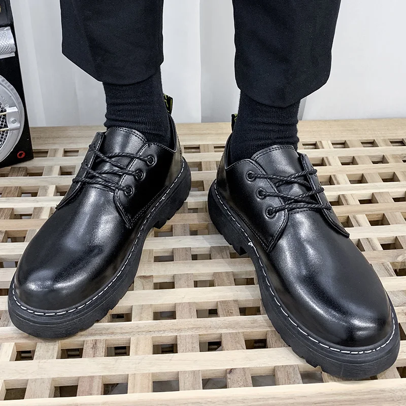 Фото 2020 брендовые дышащие мужские туфли-оксфорды Модельные туфли Мужская обувь на