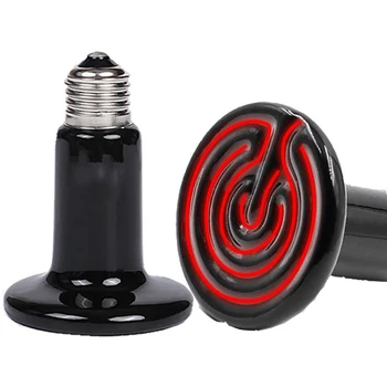 Reptile Heating Lamp 25/75/100/200W Ceramic Infrared Lamp Reptile Bulb Temperature Control Equipment 220v-240v
Reptile Heating Lamp 25/75/100/200W Ceramic Infrared Lamp Reptile Bulb Temperature Control Equipment 220v-240v