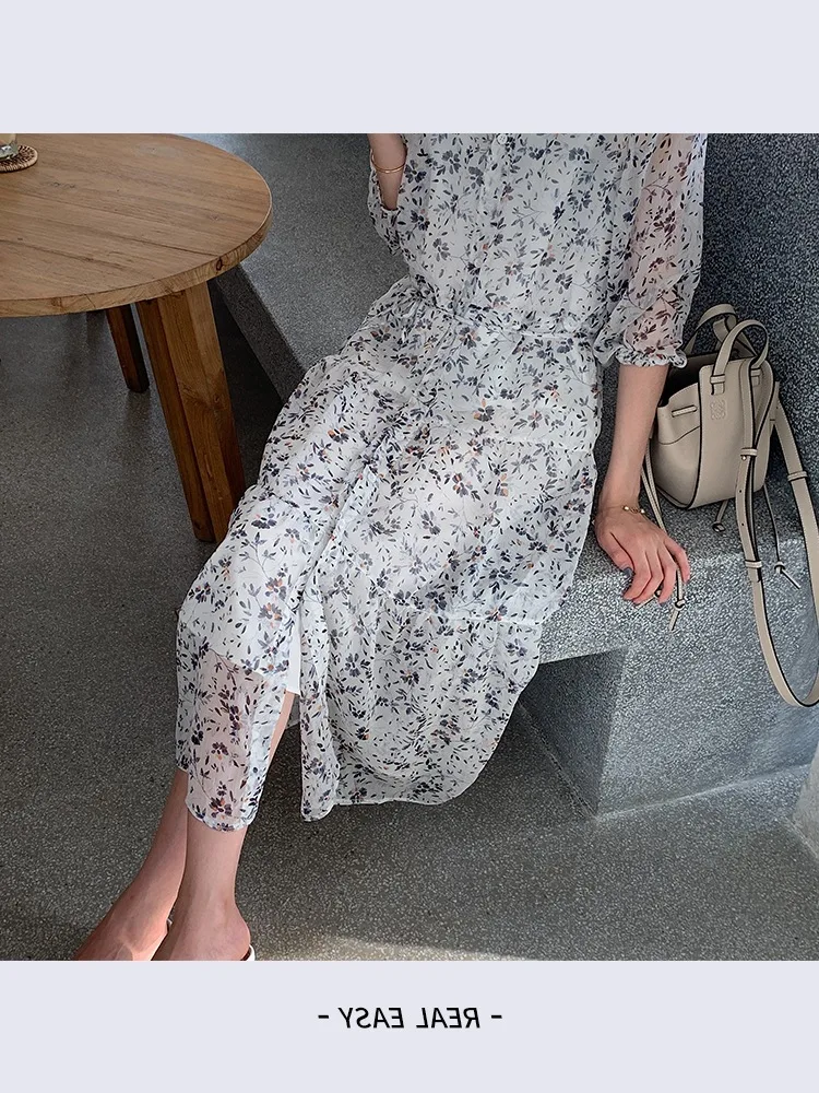 Floral-Print Chiffon Dress Two-Piece 2019 Summer New Style Dungaree Shirt Holiday Fairy Skirt 
Floral-Print Chiffon Dress Two-Piece 2019 Summer New Style Dungaree Shirt Holiday Fairy Skirt
