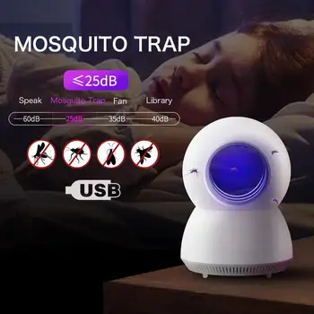 

LED Mosquito Trap Physical Mosquito Killer Repellent USB Flying Pests Repeller Lamp for Indoor