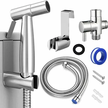 Toilet Handheld Toilet Sprayer 304 Stainless Steel Brushed Bidet Shattaf Kit Wall Plug Screw Anchor
Toilet Handheld Toilet Sprayer 304 Stainless Steel Brushed Bidet Shattaf Kit Wall Plug Screw Anchor
