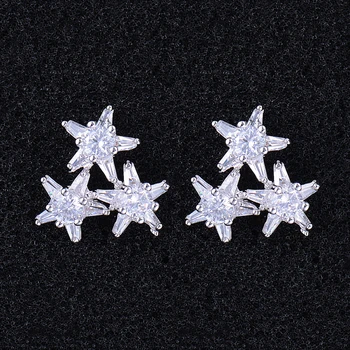 LARRAURI Elegant 3 Star Cluster Women Earrings Trendy Cubic Zirconia Engagement Party Wedding Bridal Earrings Fashion Jewelry
LARRAURI Elegant 3 Star Cluster Women Earrings Trendy Cubic Zirconia Engagement Party Wedding Bridal Earrings Fashion Jewelry