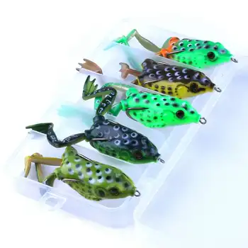 5pcs/box Fishing Lures Frog Artificial Soft Bait Treble Hooks Top Water Ray Carp Fishing Frog Lure Fishing Tackle
5pcs/box Fishing Lures Frog Artificial Soft Bait Treble Hooks Top Water Ray Carp Fishing Frog Lure Fishing Tackle
