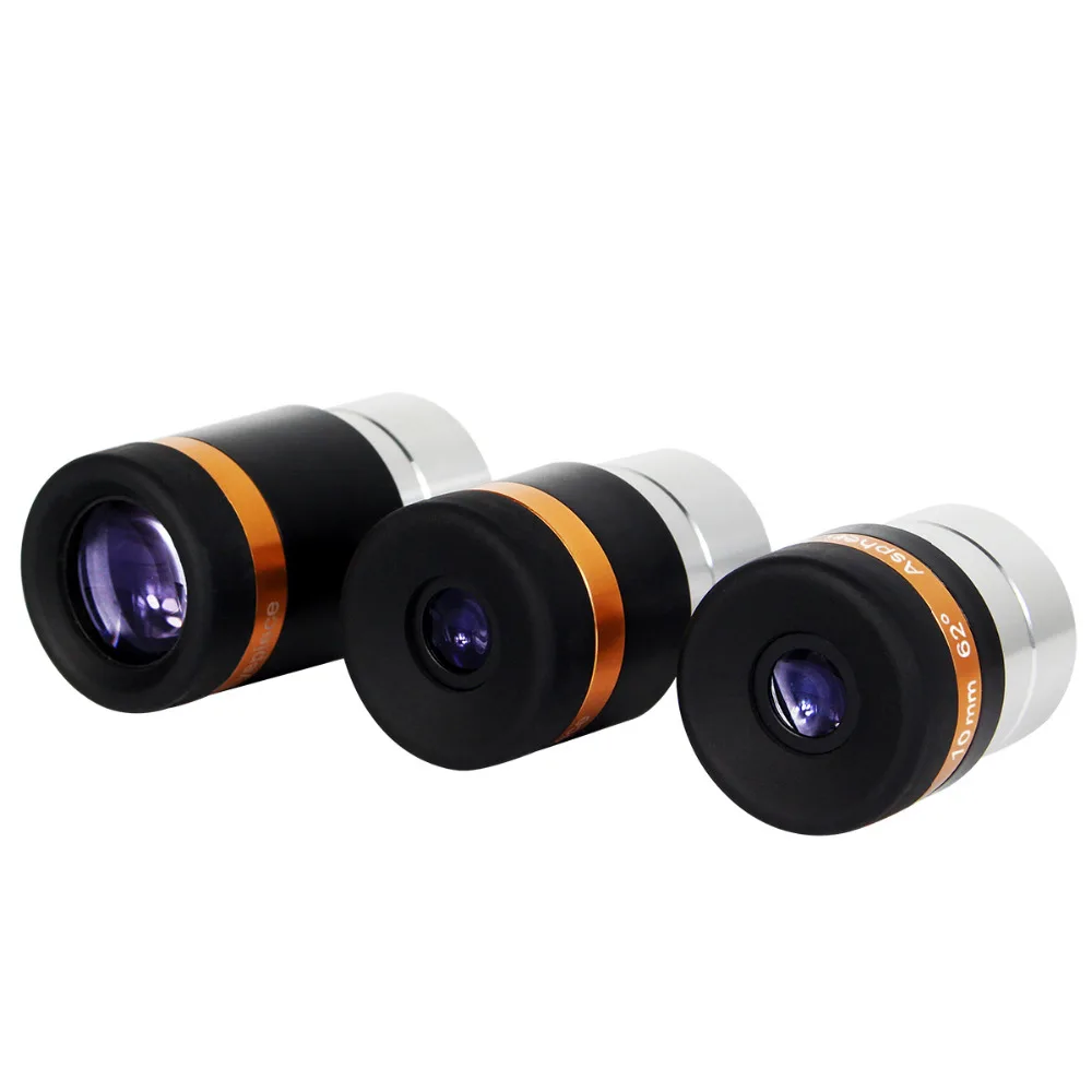 3pcs 1.25" Aspheric Eyepiece Telescope HD Wide Angle 62 De 4/10/23mm Fully Coated for Astronomy Telescope F9301
3pcs 1.25" Aspheric Eyepiece Telescope HD Wide Angle 62 De 4/10/23mm Fully Coated for Astronomy Telescope F9301