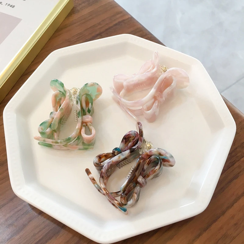 1Pc Korean Hair Grip Double-sided Bow Hair Claws Women Bowknot Hair Claws Acetate Resin Grips Hairpins Hair Accessories
1Pc Korean Hair Grip Double-sided Bow Hair Claws Women Bowknot Hair Claws Acetate Resin Grips Hairpins Hair Accessories