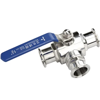 304 Stainless Steel Quick-install Three-way Ball Valve Manual Tri Clamp Type Quick Connection Sanitary Ball Valve 19-102MM Y
304 Stainless Steel Quick-install Three-way Ball Valve Manual Tri Clamp Type Quick Connection Sanitary Ball Valve 19-102MM Y