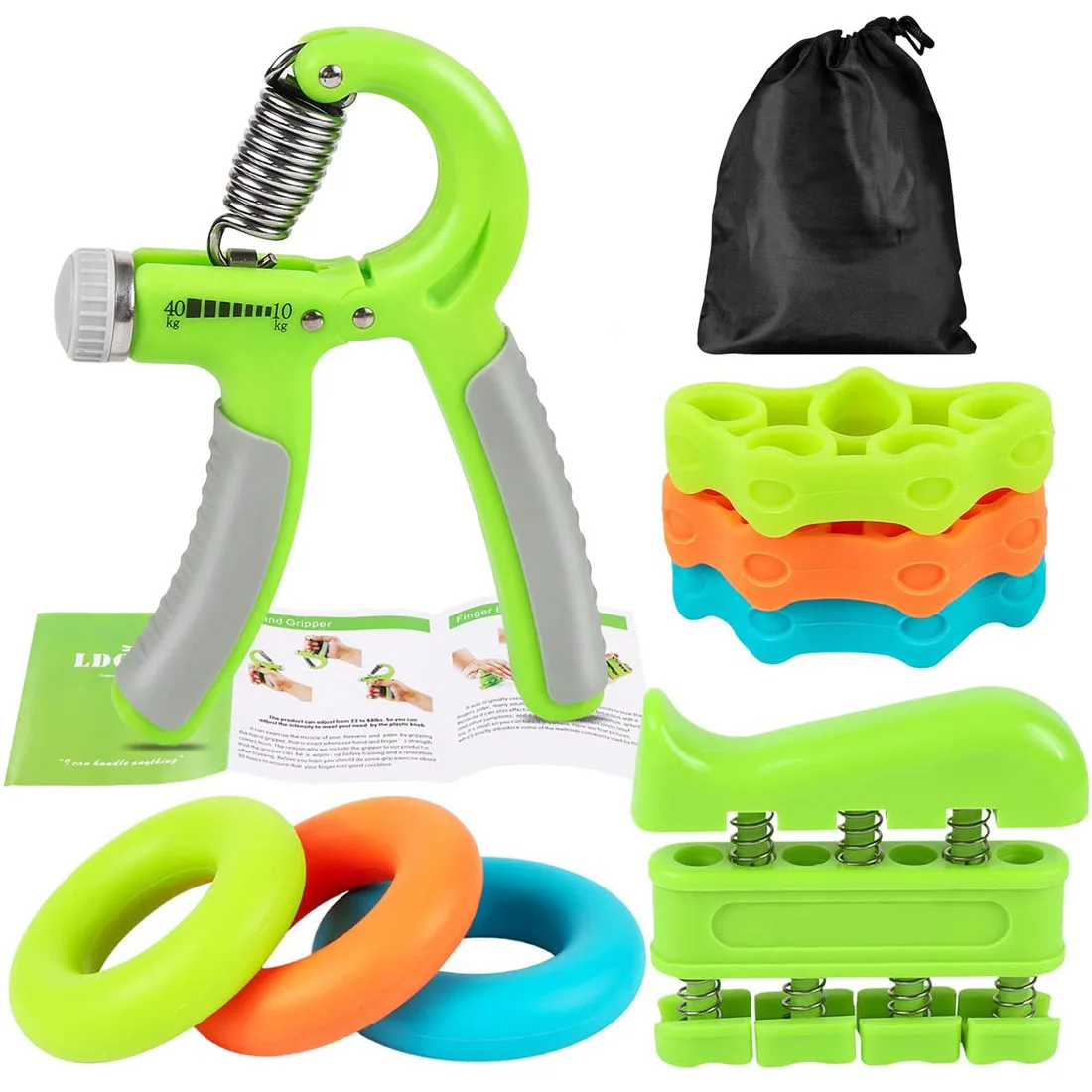 Hand Grip Strengthener Workout Ring Kit Finger Gripper Fitness Exercise Accessories Stretcher Muscle Grip Training Recovery
Hand Grip Strengthener Workout Ring Kit Finger Gripper Fitness Exercise Accessories Stretcher Muscle Grip Training Recovery
