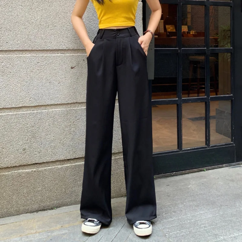 LUX ANGNER 2020 Summer Fashion Sports Pants Solid Color High Waist Women Casual Fall Wide Leg Pant korean Office trousers women
LUX ANGNER 2020 Summer Fashion Sports Pants Solid Color High Waist Women Casual Fall Wide Leg Pant korean Office trousers women