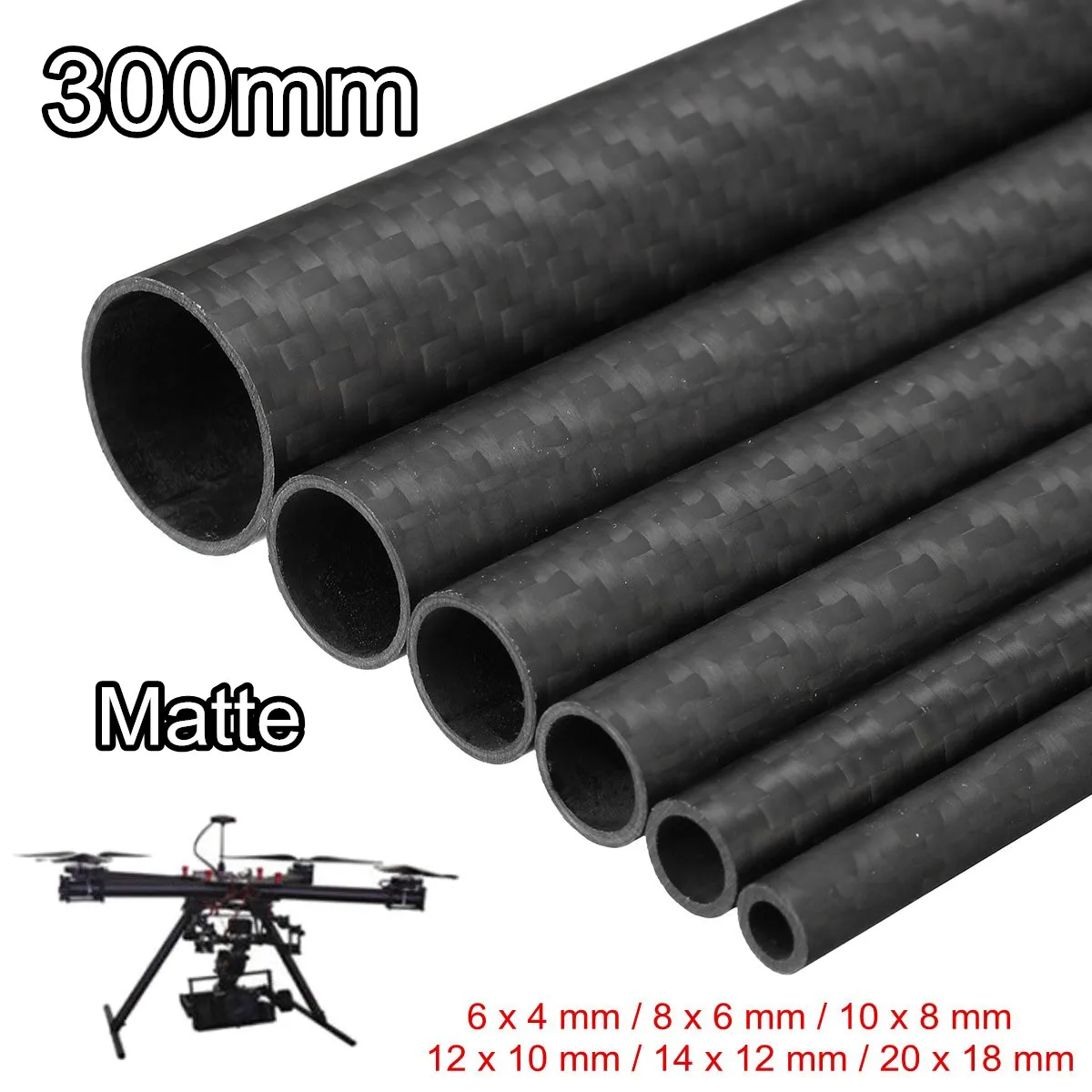 OLJF 2PCS Carbon Fiber Tube 3K Matt Surface Twill for DIY Drones Frame Arm Landing Gear Rc Car Drone Kit Length,32X30mm OLJF 2PCS Carbon Fiber Tube 3K Matt Surface Twill for DIY Drones Frame Arm Landing Gear Rc Car Drone Kit Length,32X30mm